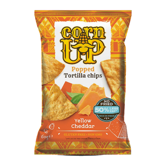 Corn Up Popped Tortilla Chips Cheddar 60g