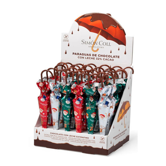 Simon Coll Chocolate Christmas Umbrellas 35g