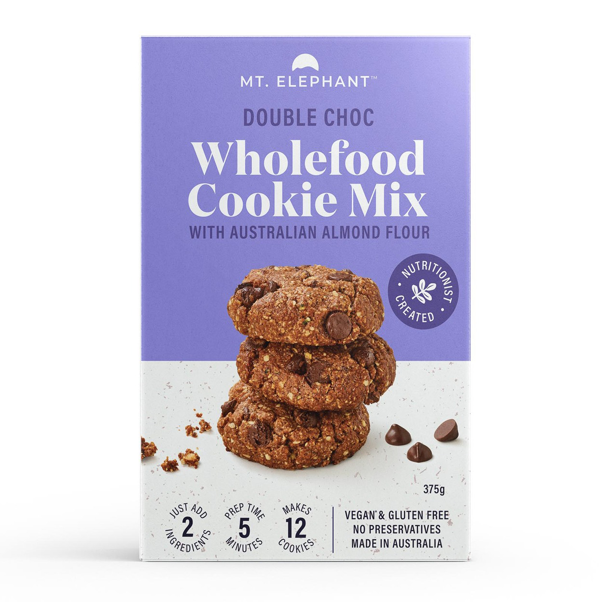 Mt Elephant Double Choc Superfood Cookie Mix 375g