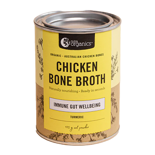 Nutra Organics Chicken Bone Broth Tumeric 125g