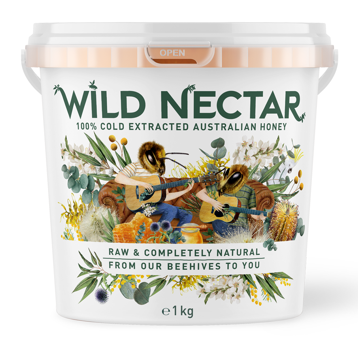 Wild Nectar Australian Honey Bucket 1kg