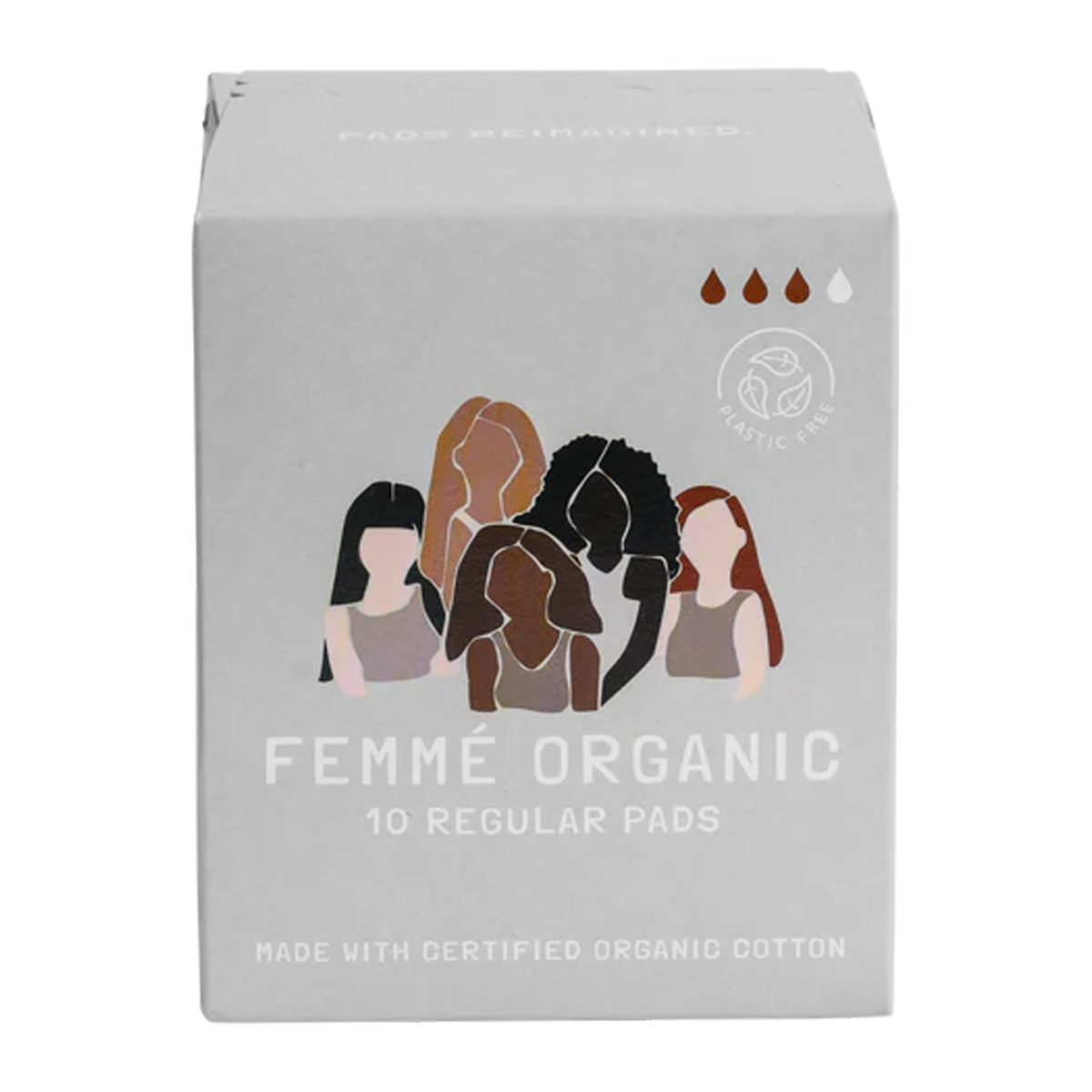 Femme Organic Cotton Regular Pads 10 Pack