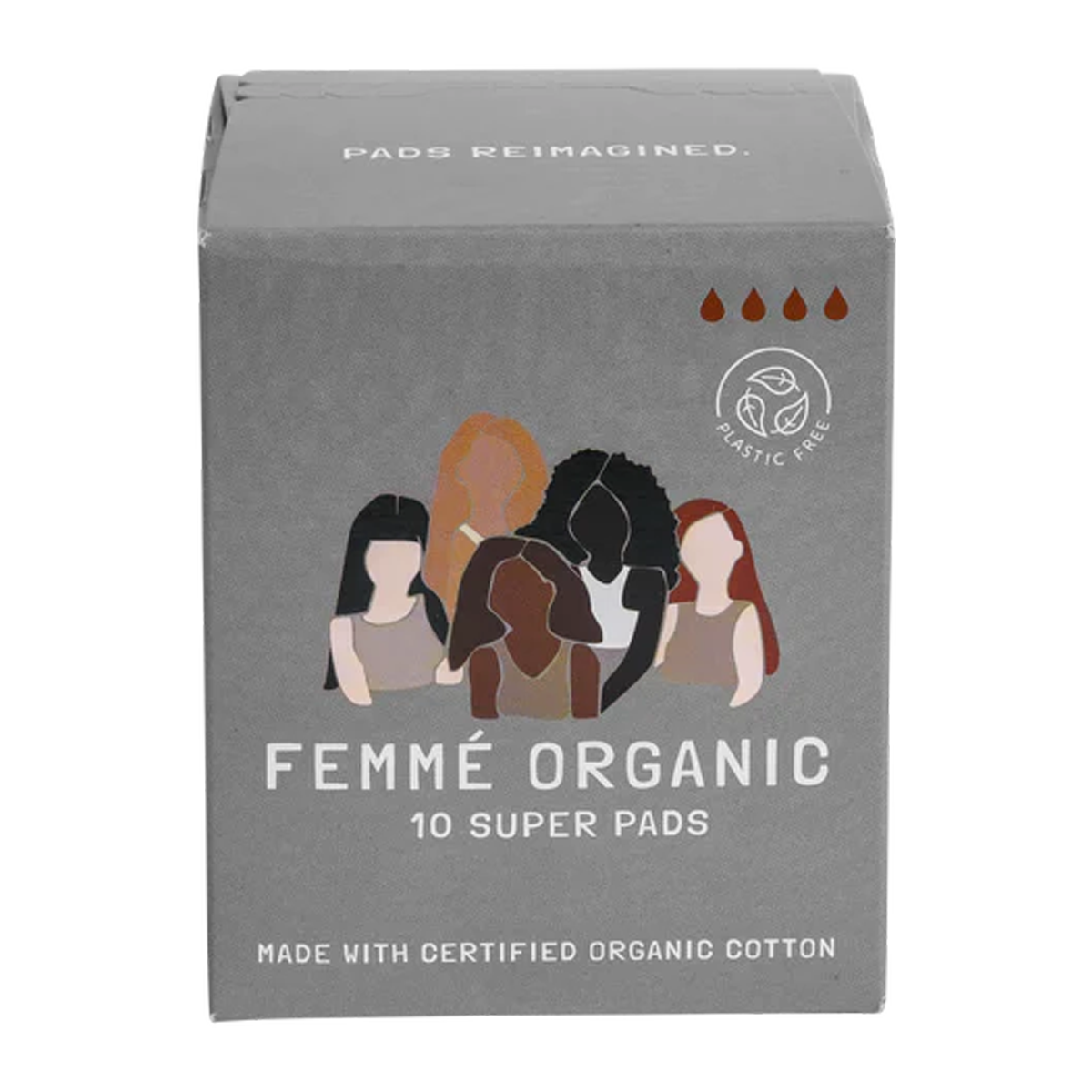 Femme Organic Cotton Super Pads 10 Pack