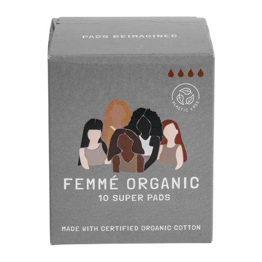 Femme Organic Cotton Super Pads 10 Pack