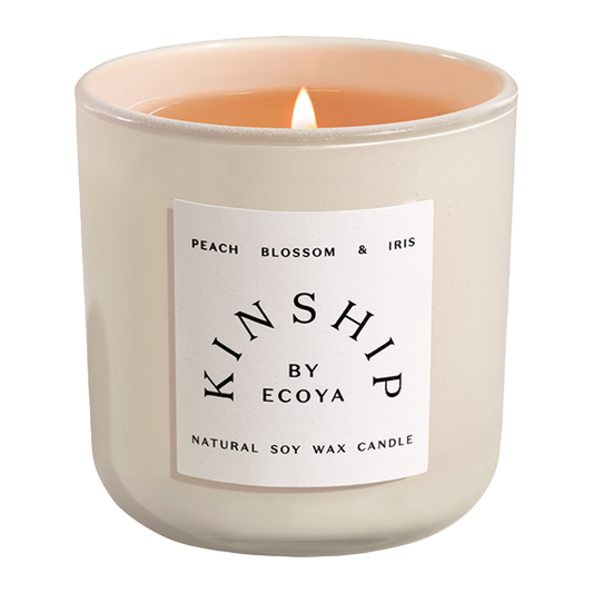 KINSHIP By ECOYA Peach Blossom & Iris Candle 375g