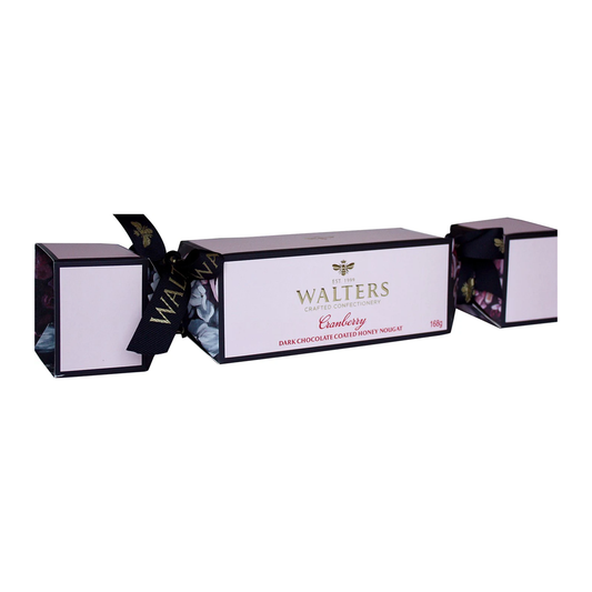 Walters Cranberry Dark Chocolate Coated Honey Nougat 168g