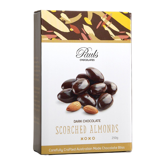 Pauls Scorched Almonds Dark Chocolate 250g