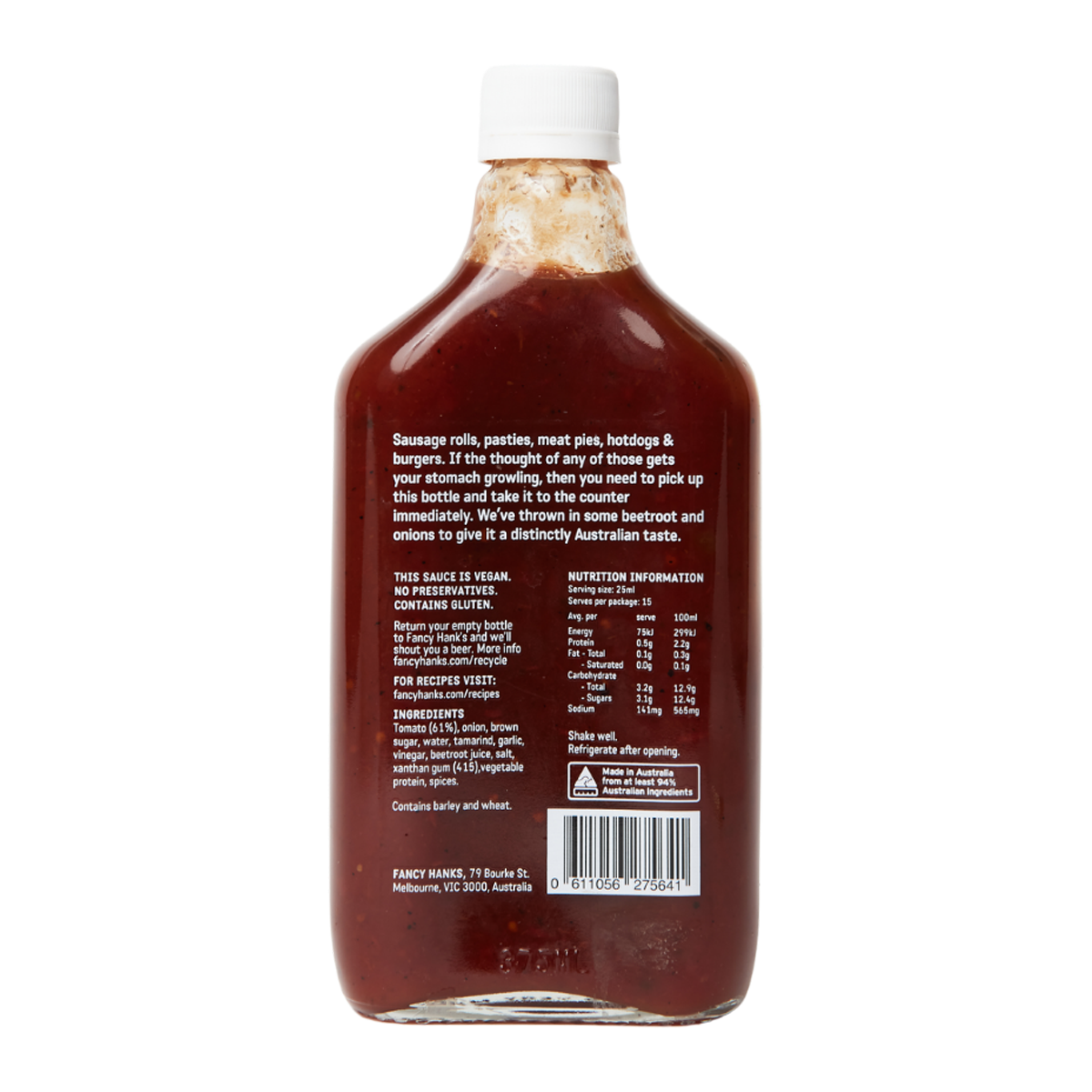 Fancy Hank's Tomato Sauce 375ml