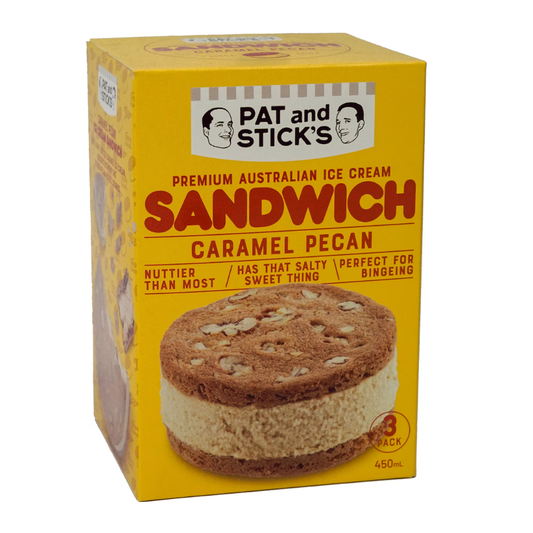 Pat and Stick's Caramel Pecan Sandwhich x3 280g