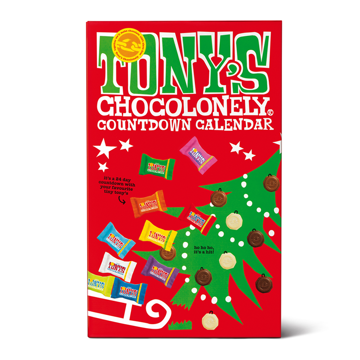 Tony's Chocolonely Countdown Advent Calendar 225g