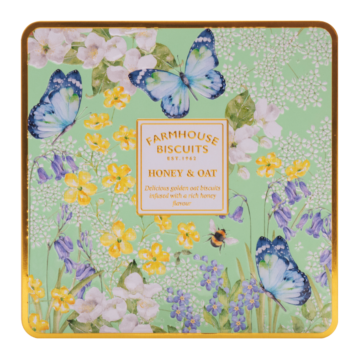 Farmhouse Honey Oat Garden Tin 250g