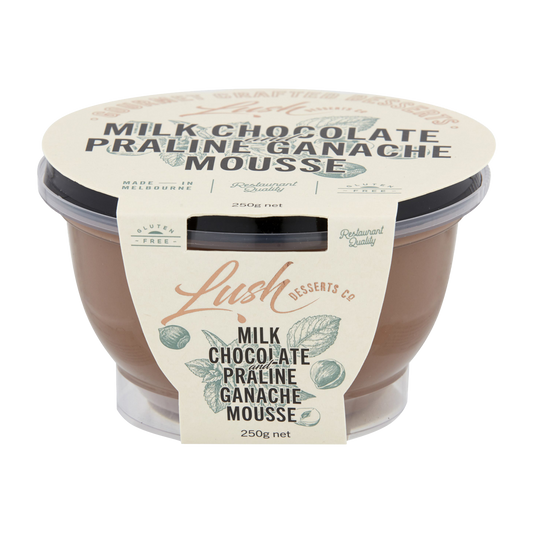 Lush Desserts Milk Chocolate And Praline Ganache Mousse 250g