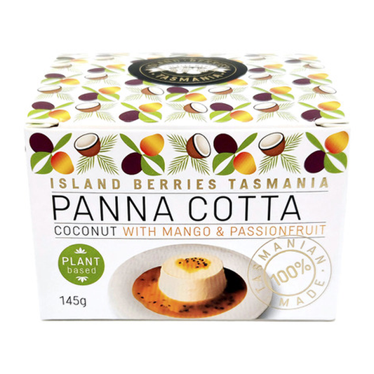 Island Berries Tasmania Panna Cotta Coconut with Mango & Passionfruit 145g