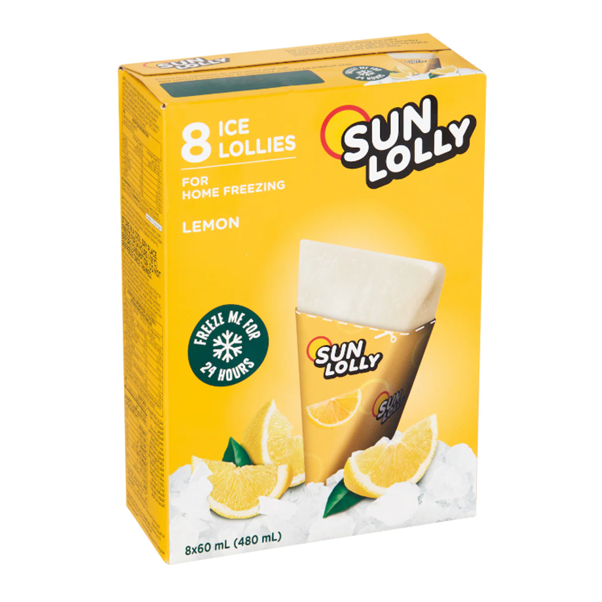 Sun Lolly Lemon Iced Lollies x8 480ml