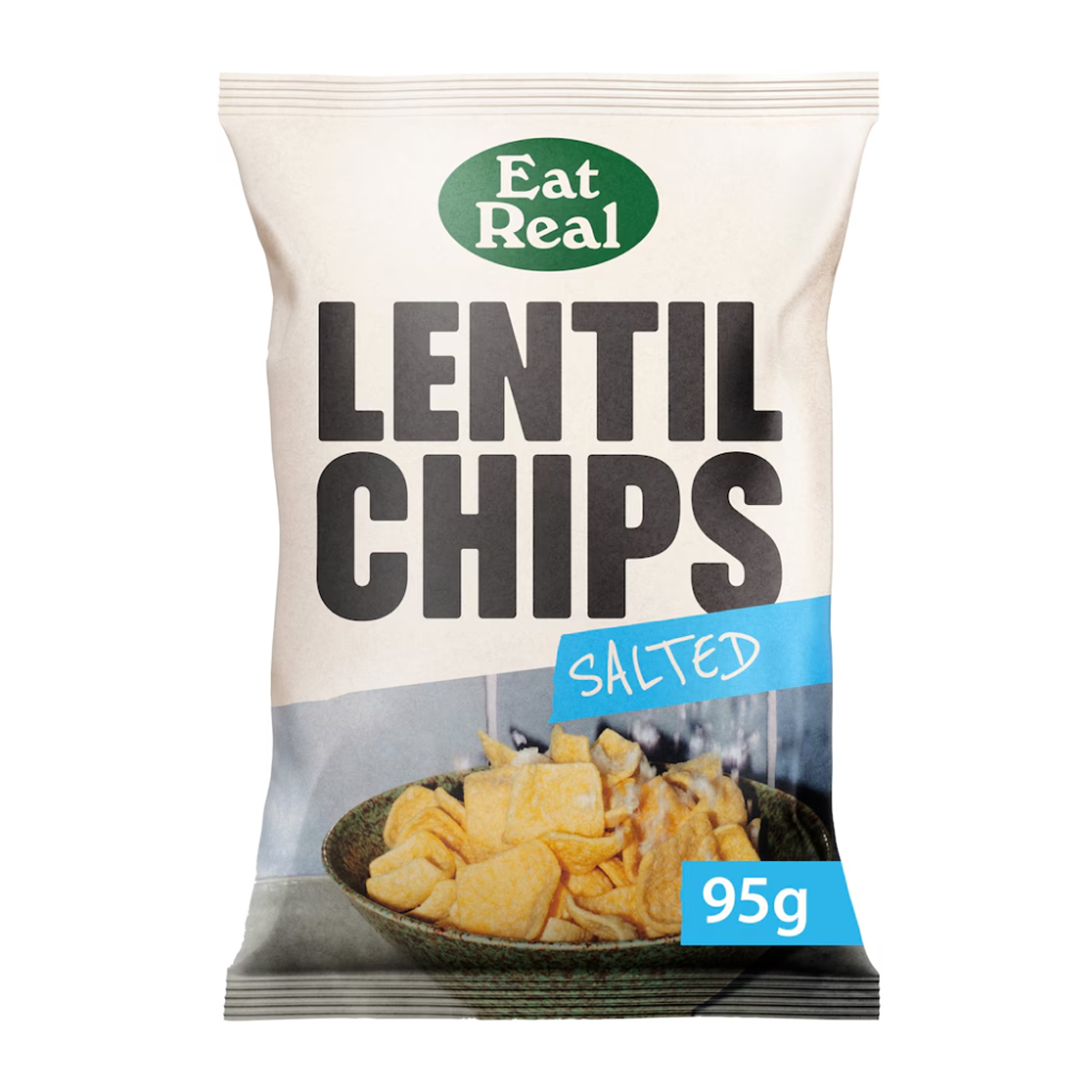 EatReal Lentil Chips Salted 95g