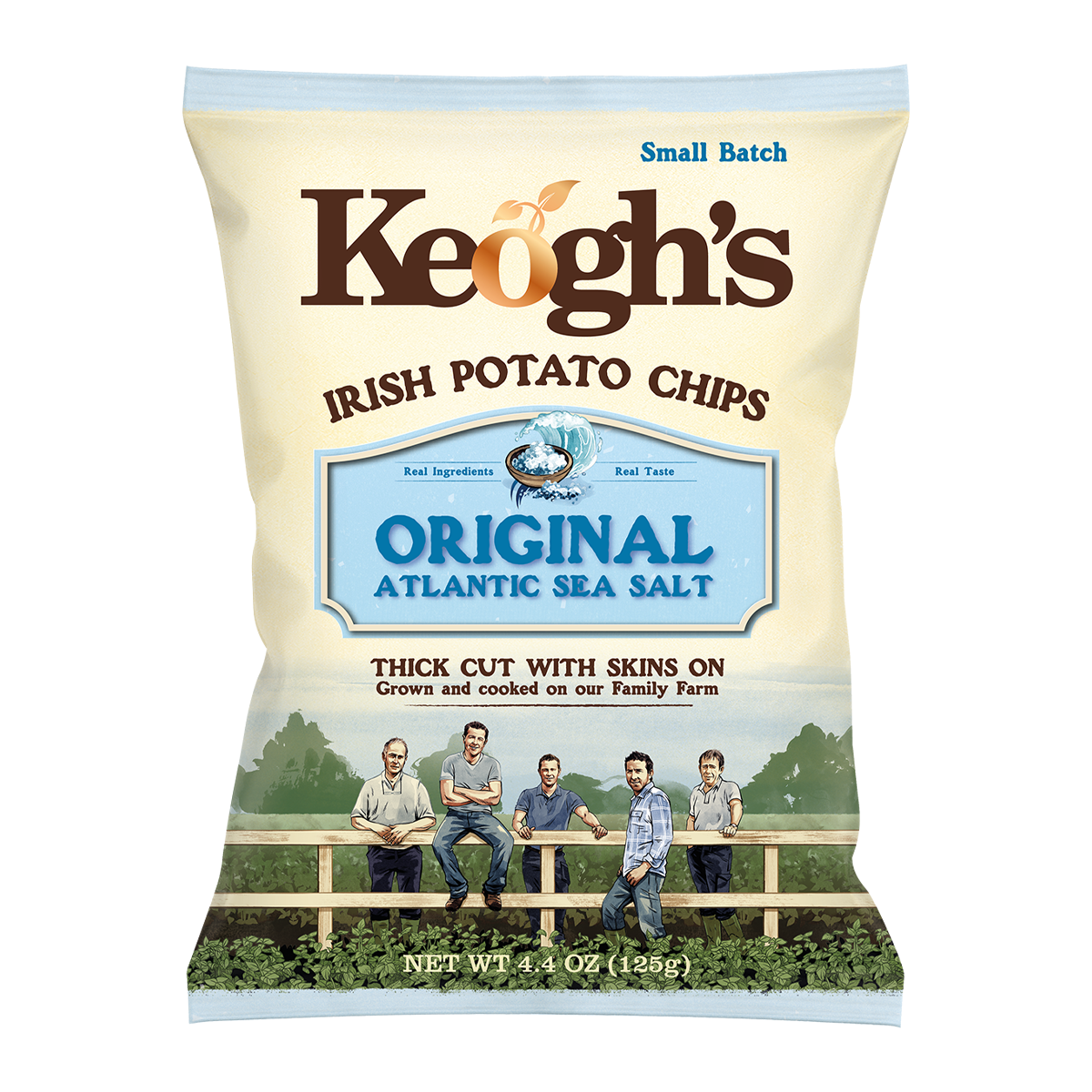 Keoghs Original Atlantic Sea Salt Chips 125g