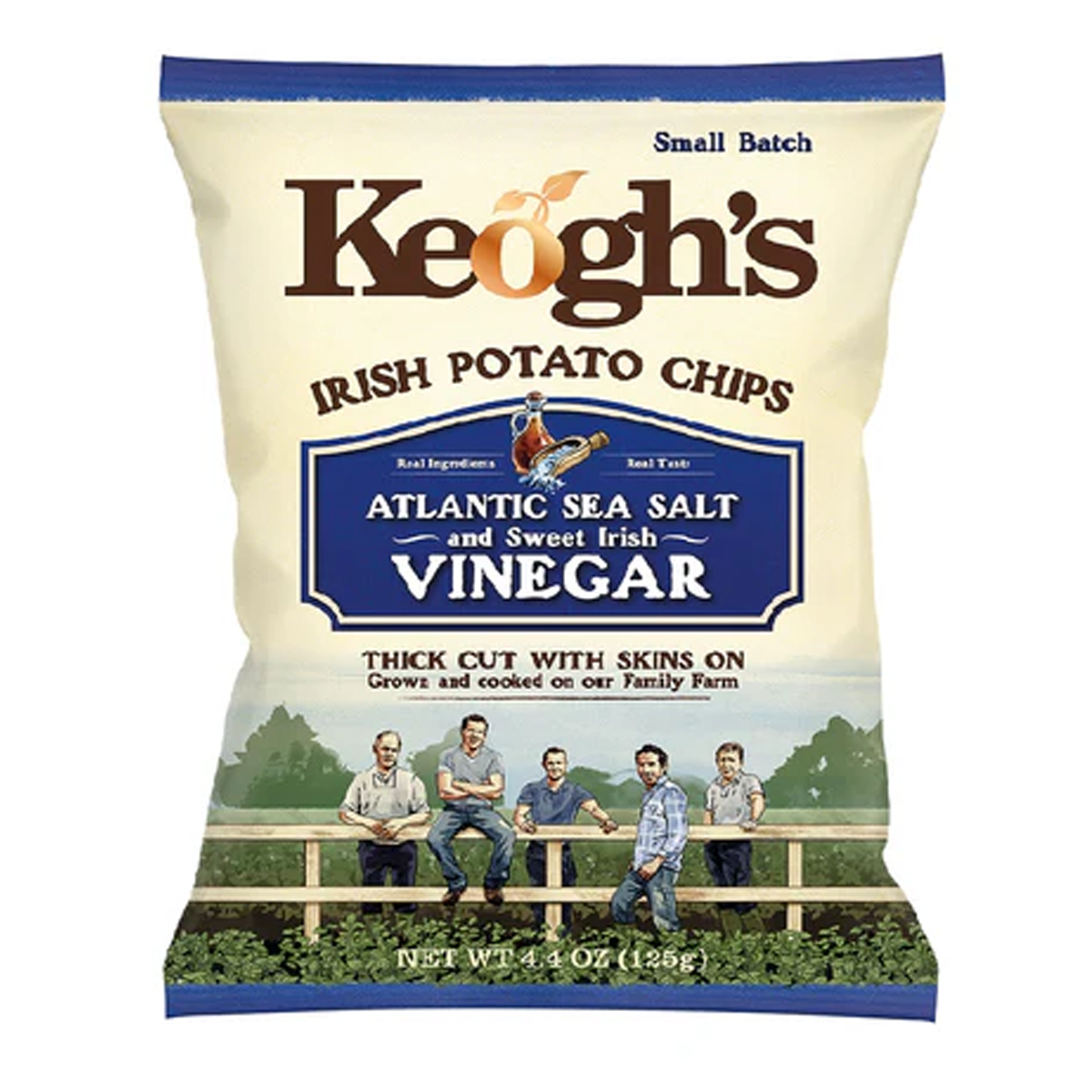 Keoghs Atlantic Sea Salt & Sweet Irish Vinegar Chips 125g