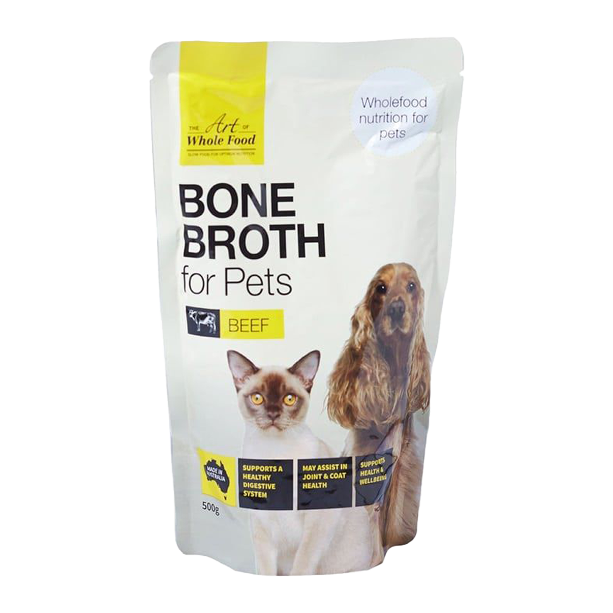 The Art of Wholefood Beef Bone Broth for Pets 500g