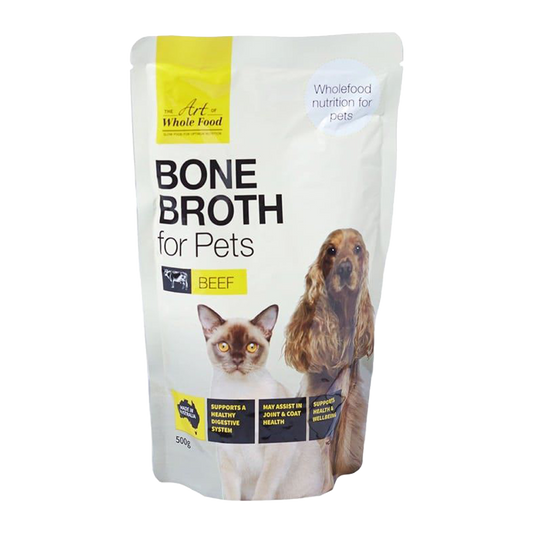 The Art of Wholefood Beef Bone Broth for Pets 500g