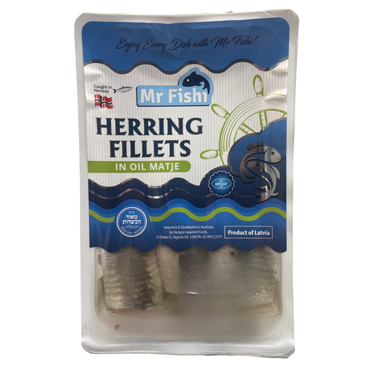 Fish in the Family Herring Fillets Oil Matje 250g