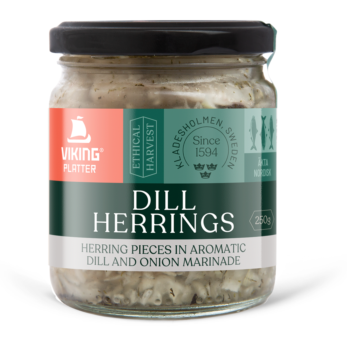 Viking Platter Dill Herrings 250g