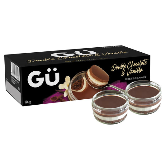 Gü Double Chocolate and Vanilla Cheesecake x2 164g