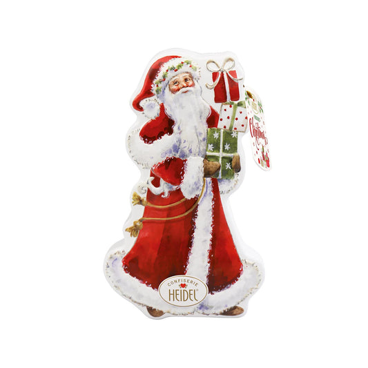 Confiserie Heidel Chocolate White Christmas Santa Tin 75g