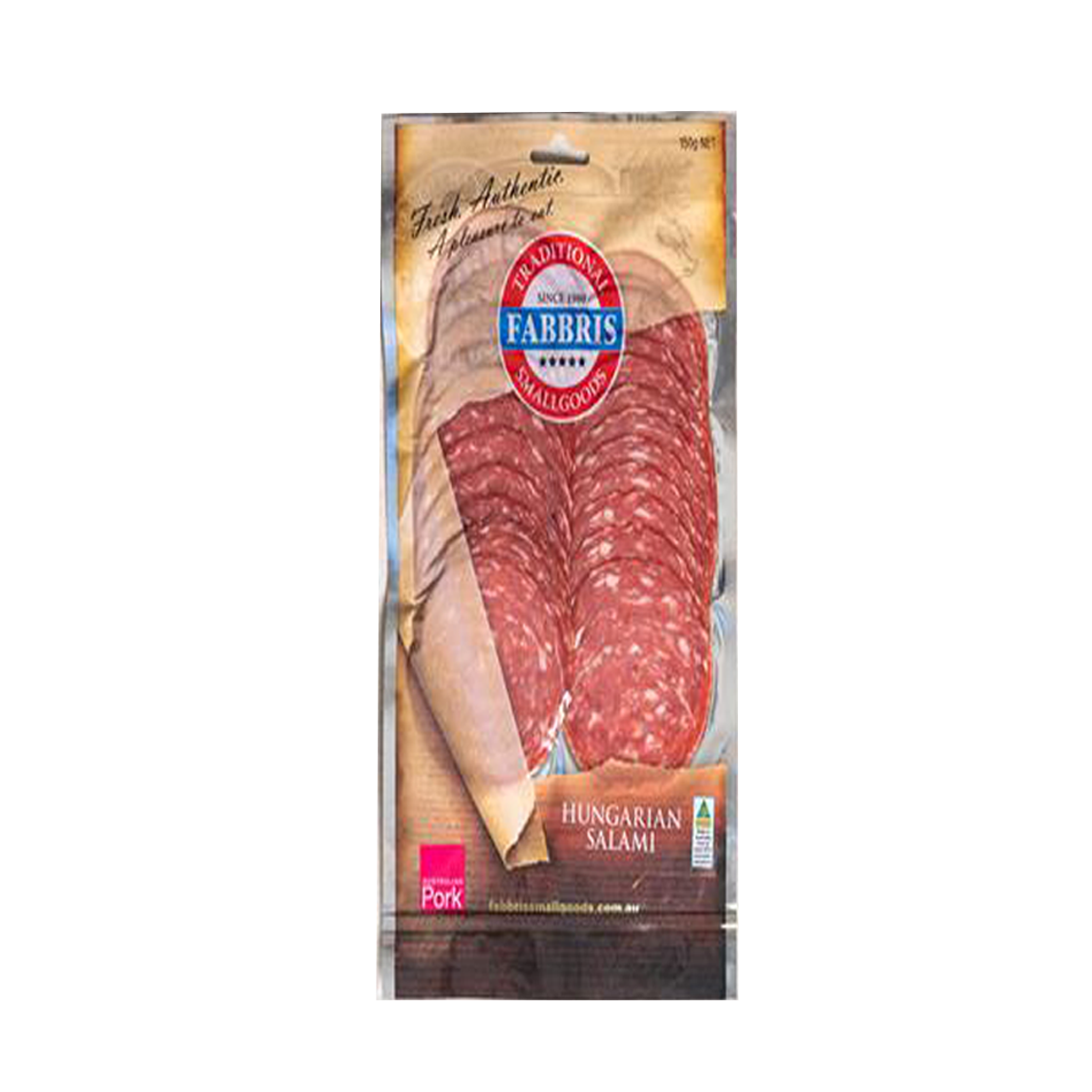 Fabbris Salami Hungarian Sliced 150g