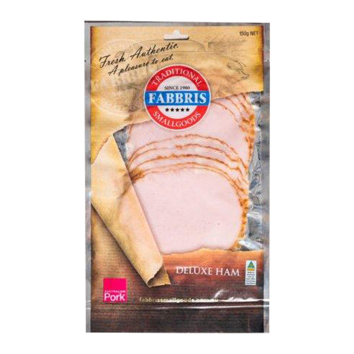 Fabbris Ham Deluxe Sliced 150g