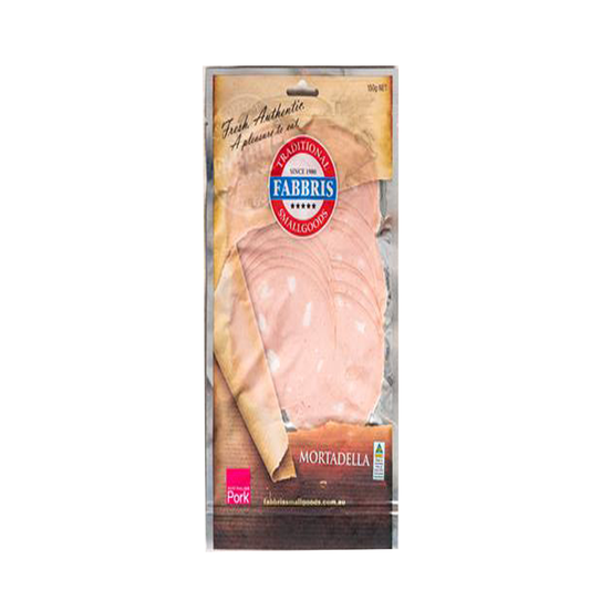 Fabbris Mortadella Plain Sliced 150g