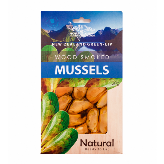 Norfolk Bay New Zealand Smoked Mussels Natural 120g