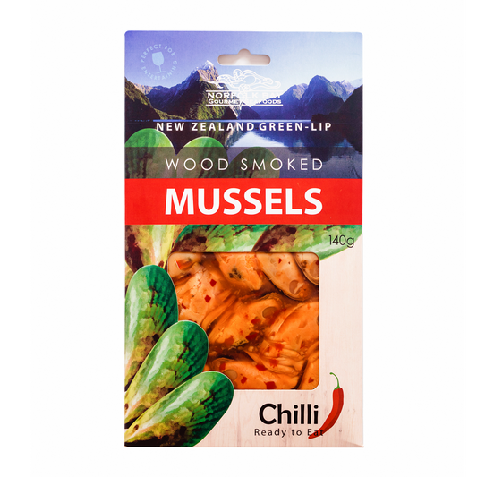 Norfolk Bay New Zealand Smoked Mussels Chilli 140g