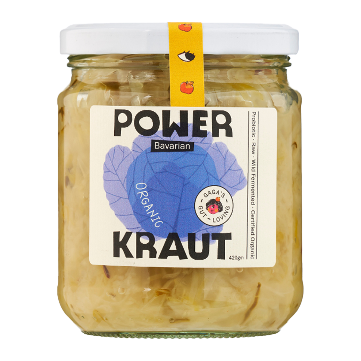 Gaga's Organic PowerKraut Bavarian 450g