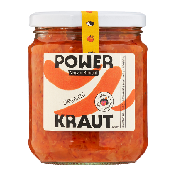 Gaga's Organic PowerKraut Vegan Kimchi 450g