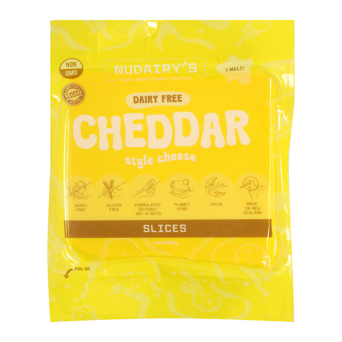 Nudairy's Cheddar Slices 200g