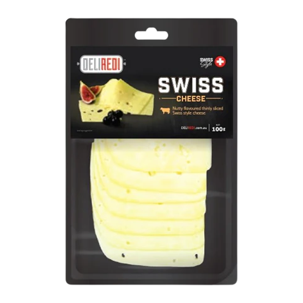 Deliredi Swiss Cheese Slices 100g