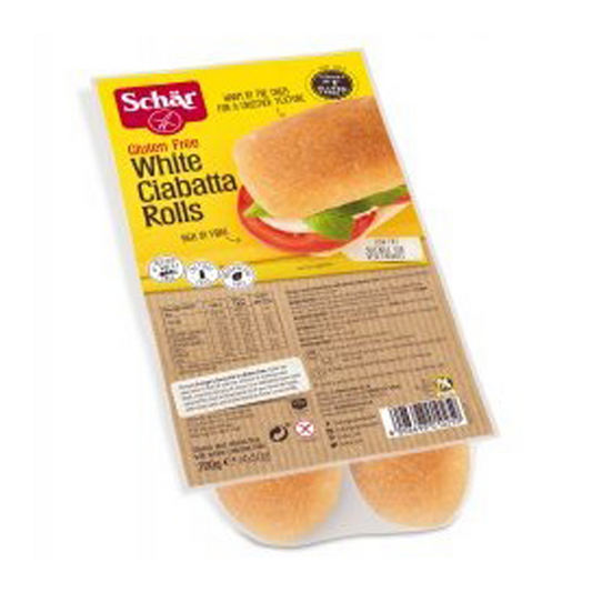 Schar Gluten Free White Ciabatta Rolls x4 200g