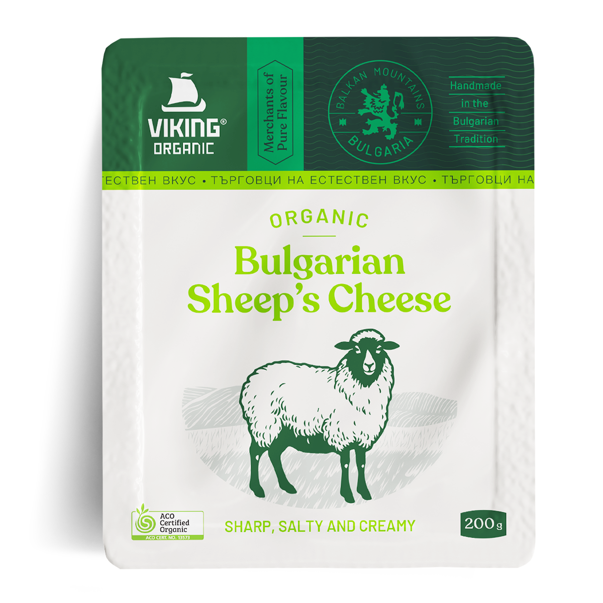 Viking Organic Goat's Milk Feta Cheese 200g