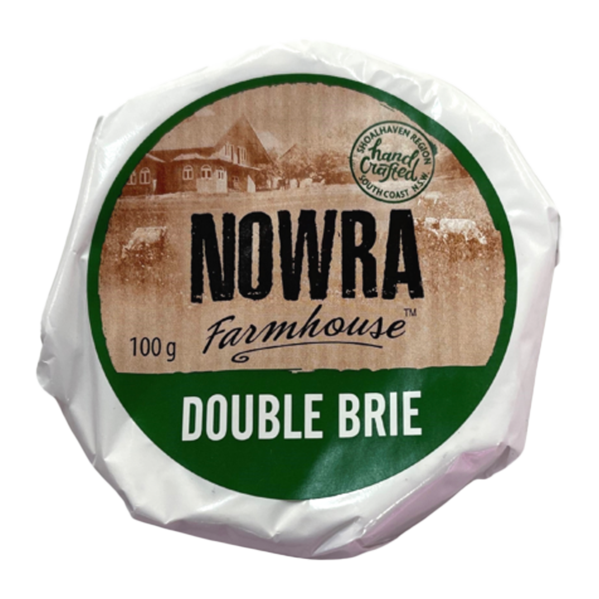 Nowra Farmhouse Double Brie 100g – Harris Farm Markets