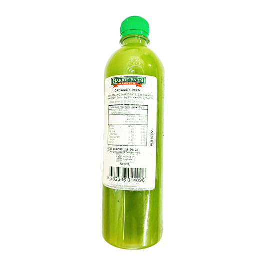 Harris Farm Freshly Squeezed Organic Green Juice 600ml