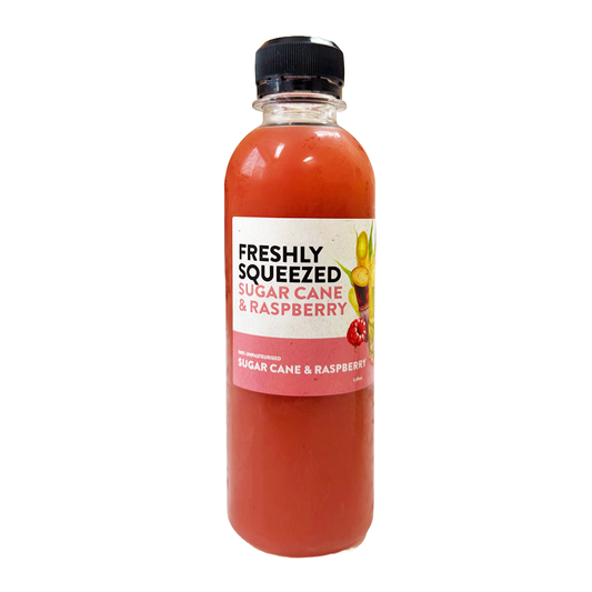 Harris Farm Freshly Squeezed Sugar Cane and Raspberry Juice 300ml