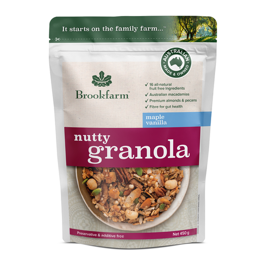 Brookfarm Nutty Granola Maple Vanilla 450g