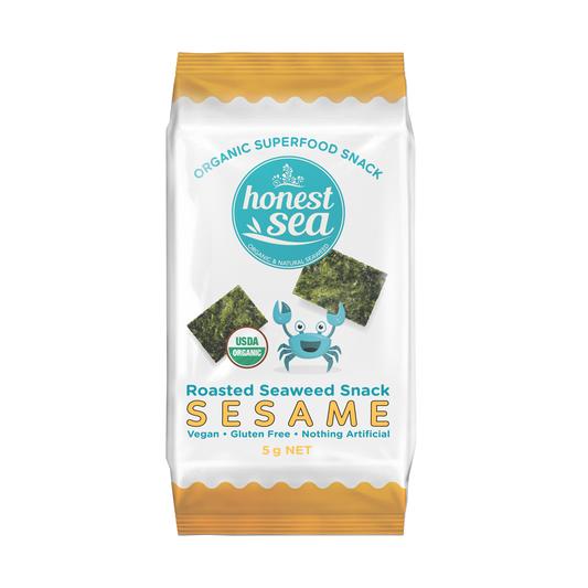 Honest Sea Organic Roasted Seaweed Snack Sesame 5g