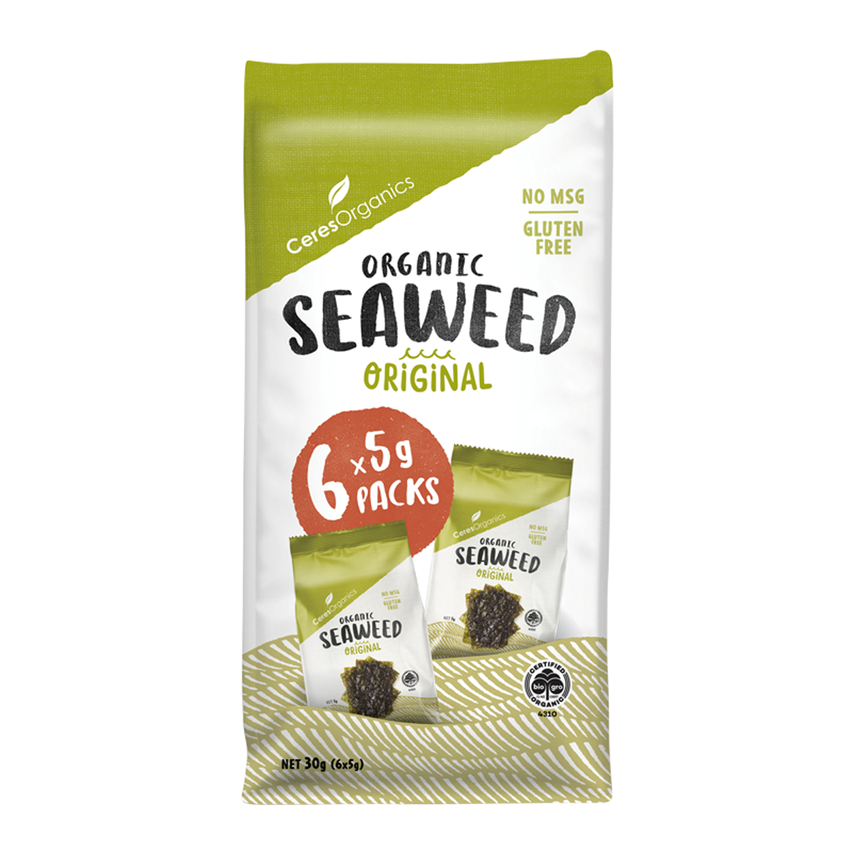 Ceres Organic Seaweed Original 6x5g