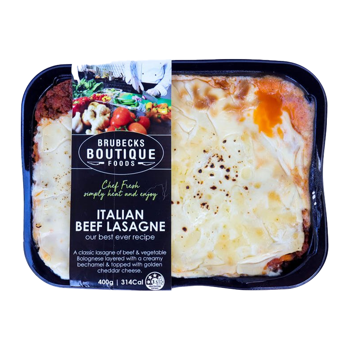 Brubecks Boutique Foods Italian Beef Lasagne 400g