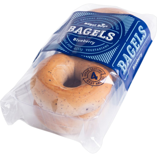 The Bagel Boys Blueberry x4 400g