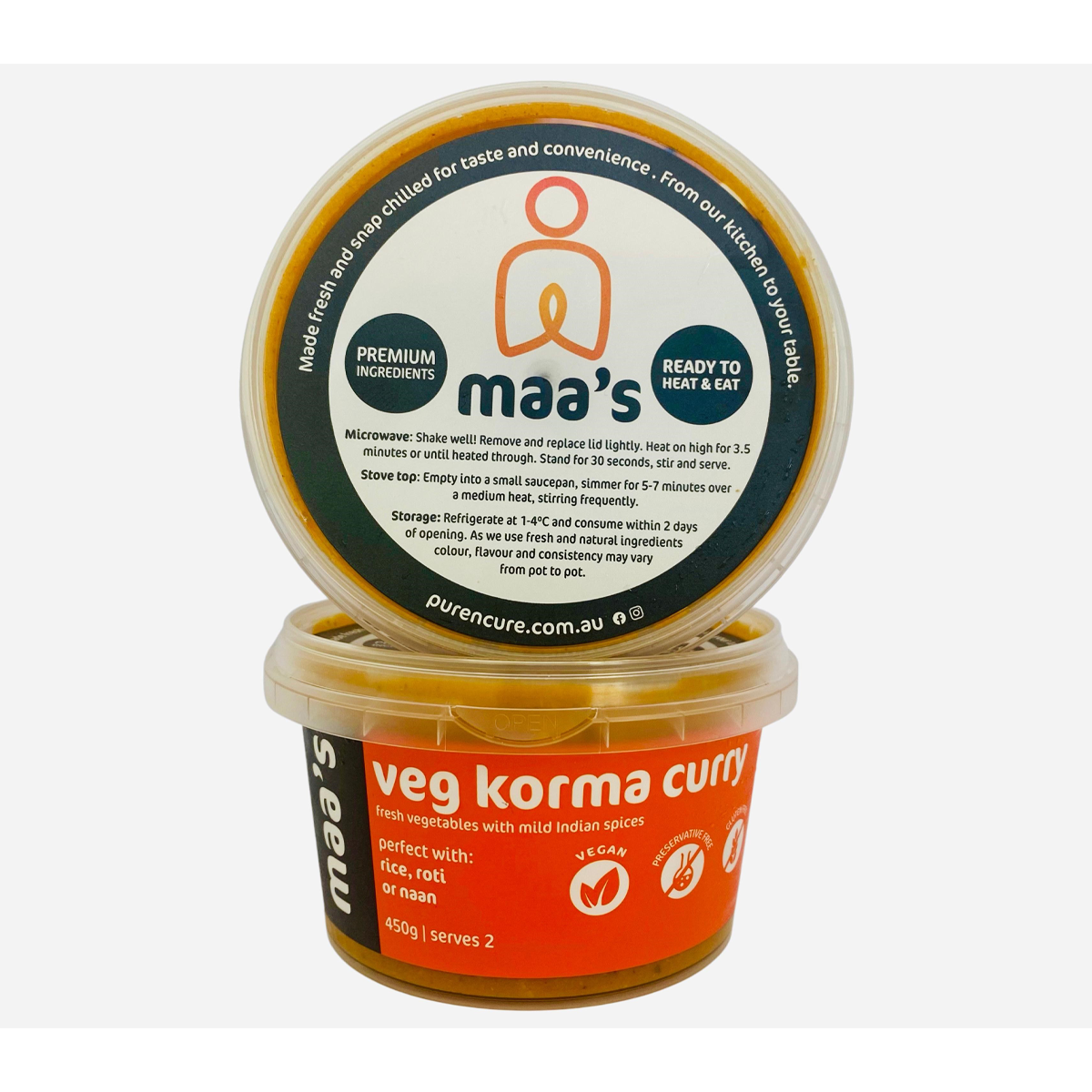 Maa's Veg Korma Curry 450g