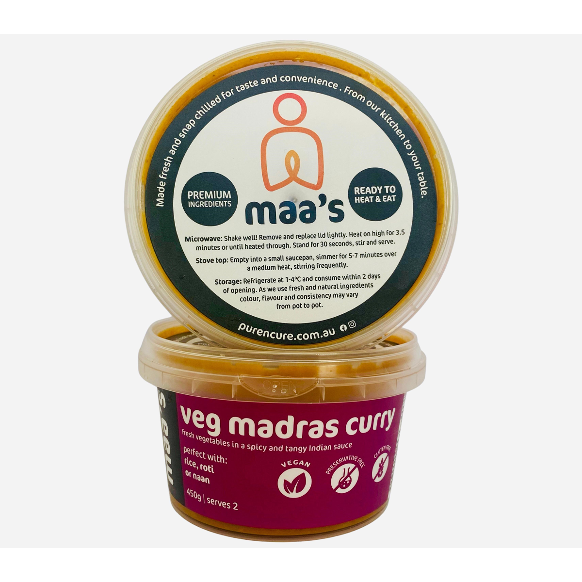 Maa's Veg Madras Curry 450g