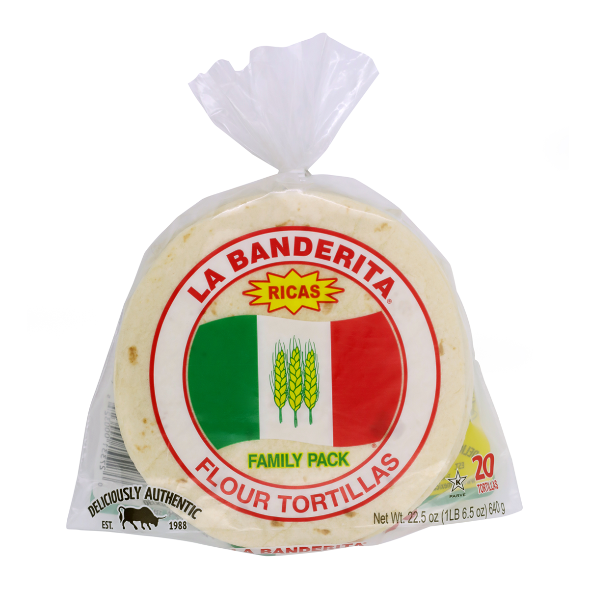 La Banderita Tortillas Family Pack x20 640g