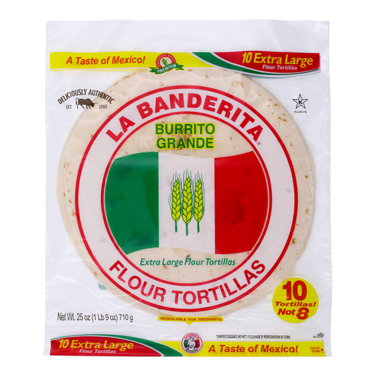 La Banderita Burrito Grande x10 710g